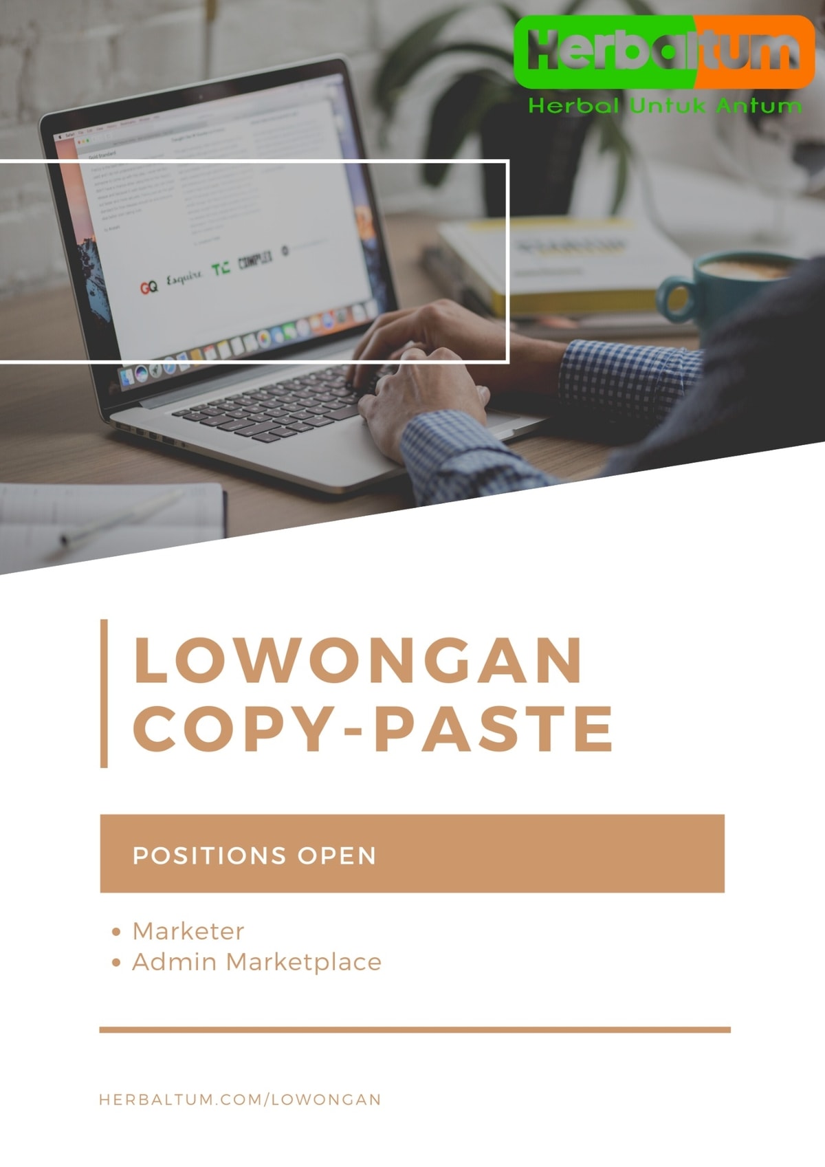 Lowongan Kerja di Herbaltum: Pekerjaan Copy-Paste Lowongan Kerja di Herbaltum: Pekerjaan Copy-Paste