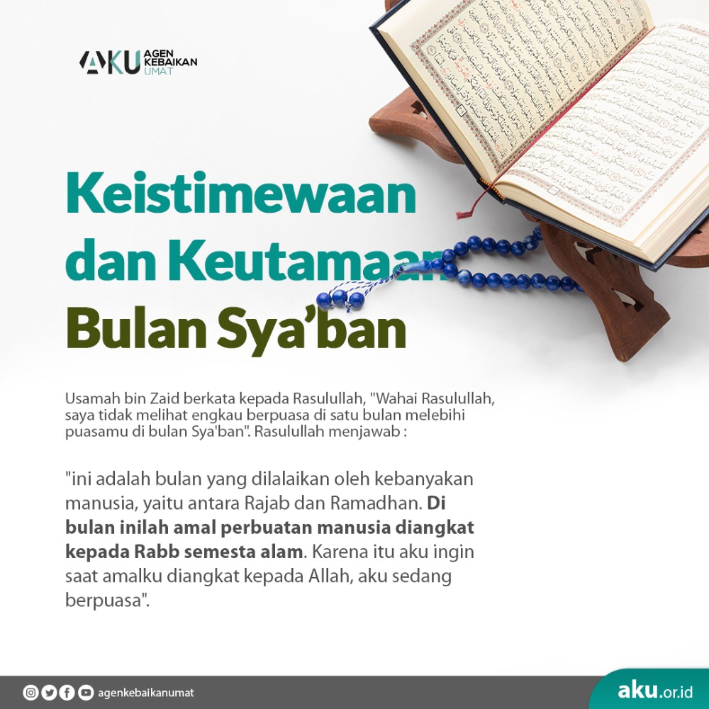 Keistimewaan dan Keutamaan Bulan Syaban