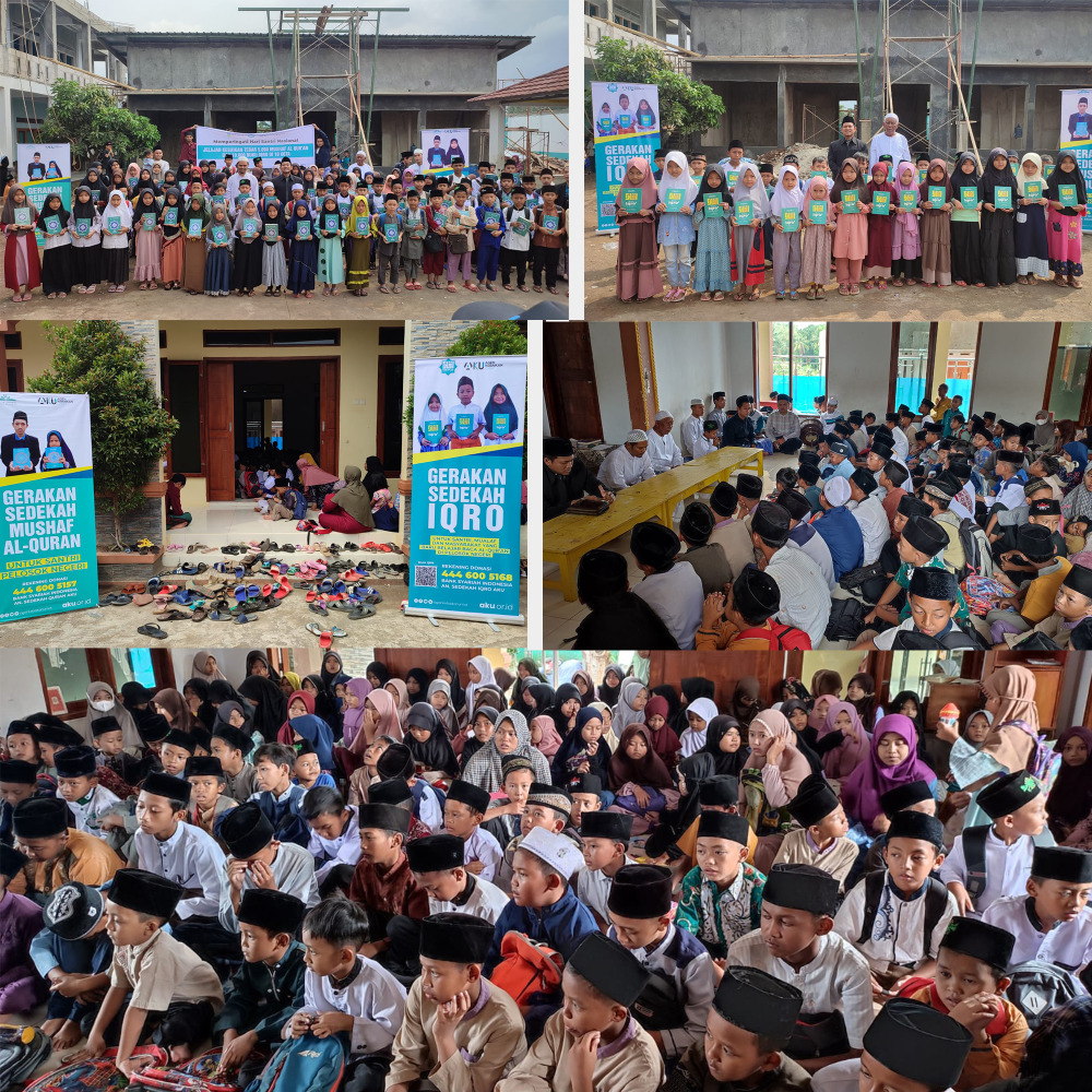 Sinergi AKU dan Ponpes Ponpes Daarul Falaah Tebar 500 Qur’an dan 1.500 Iqro di Kuningan