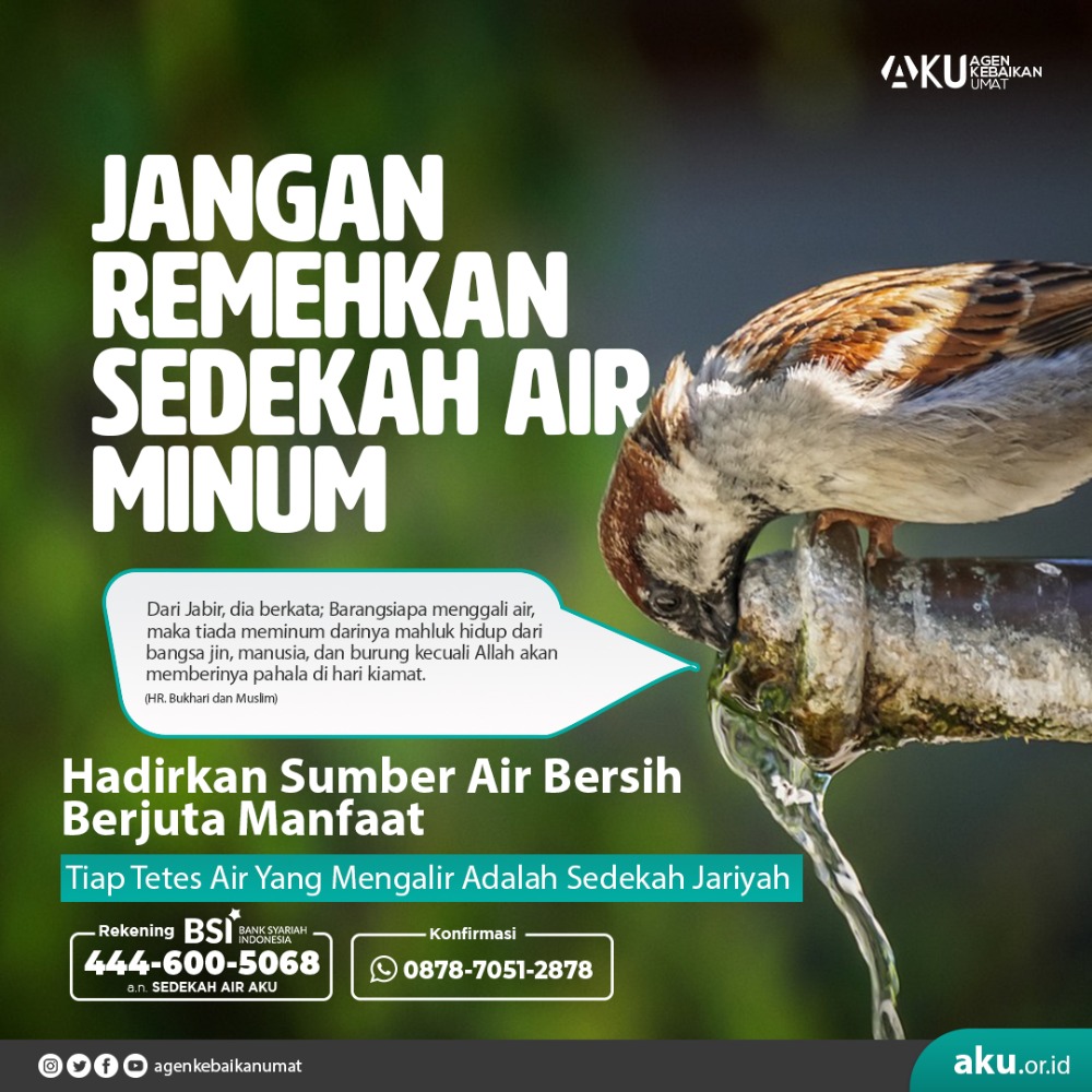 Jangan Remehkan Sedekah Air Untuk Para Santri