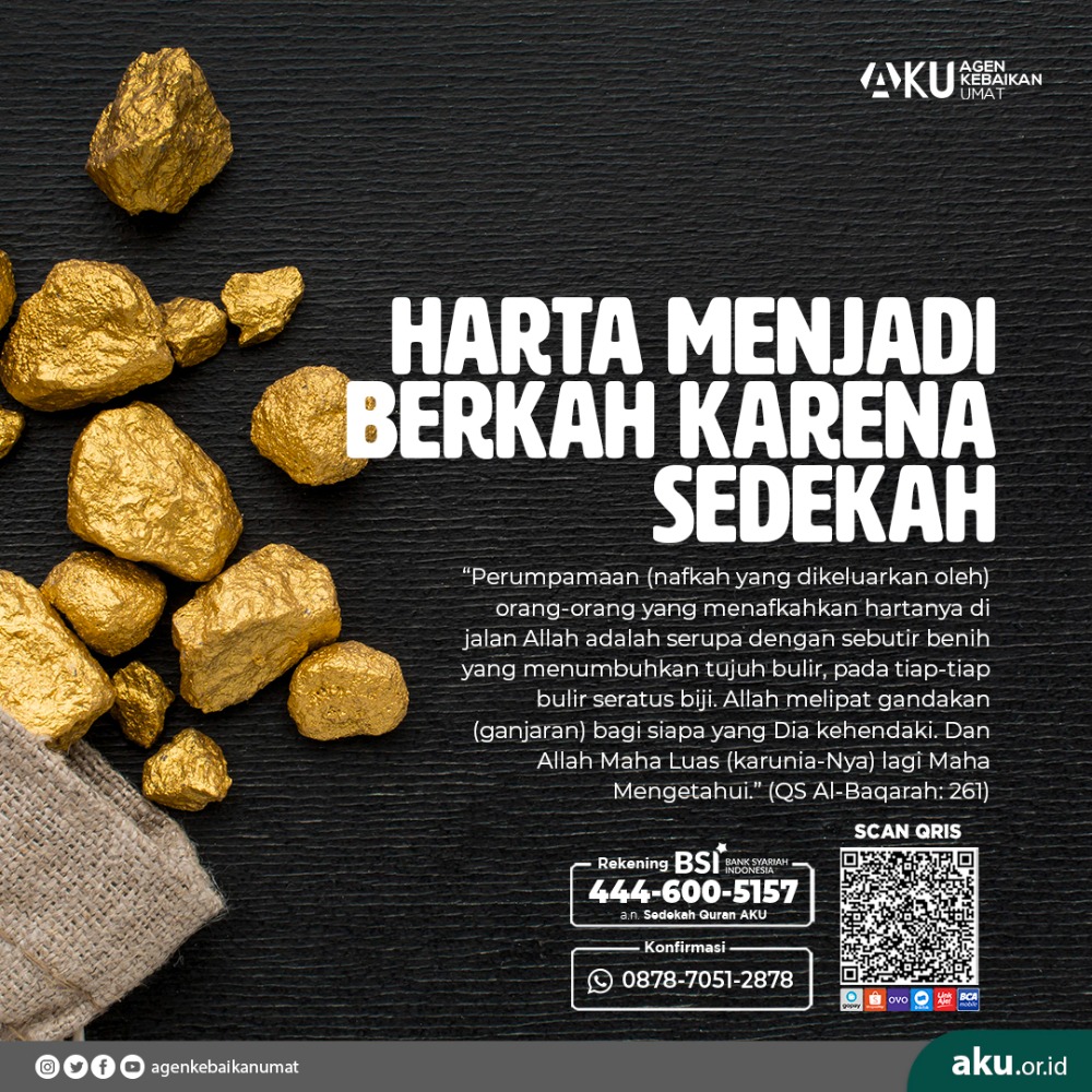 HARTA YANG BERKAH, MULANYA DARI SEDEKAH⁣