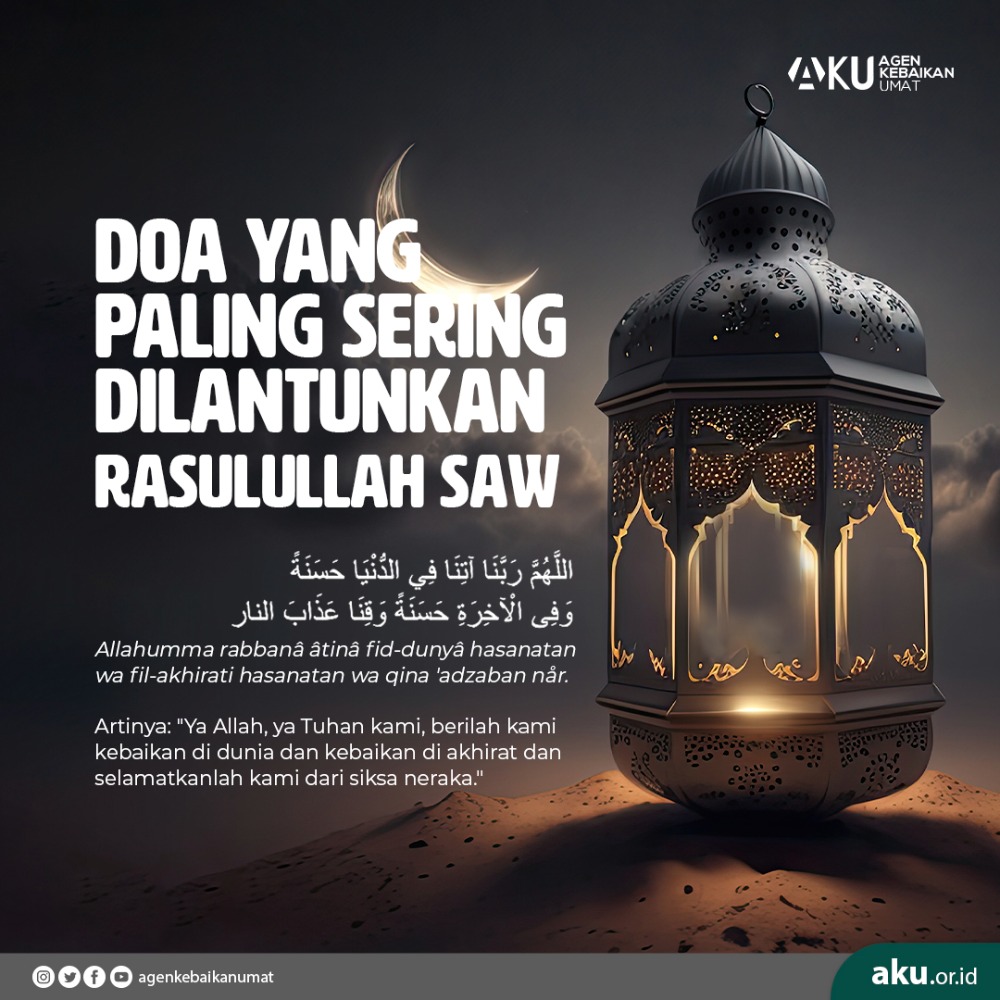 Doa Yang Paling Sering Dilantunkan Rasulullah SAW