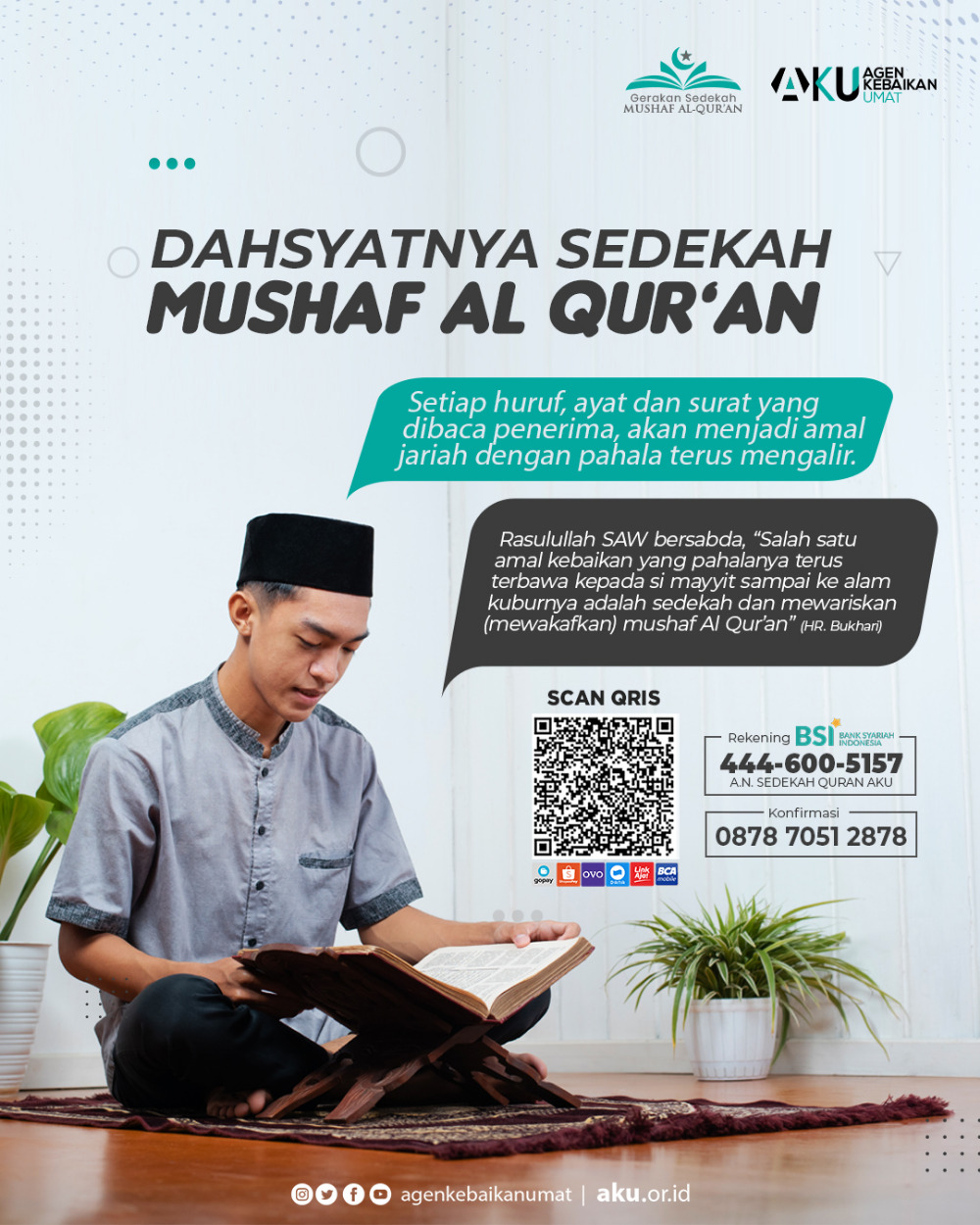 Dahsyatnya Sedekah Mushaf Al Quran