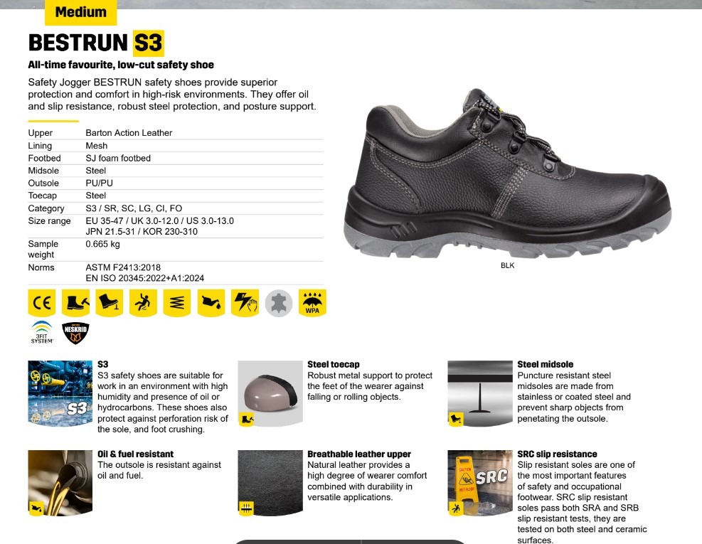 Sepatu Safety Jogger Bestrun | bigowner®