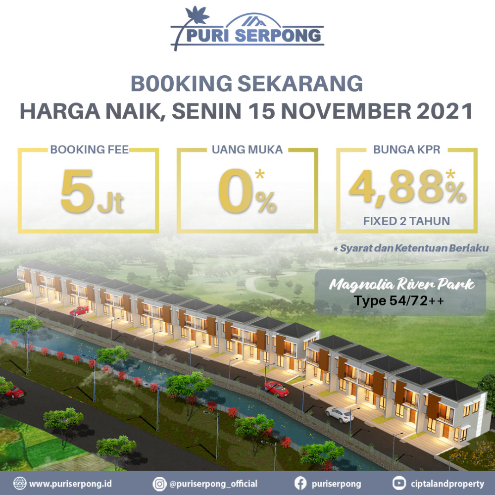 Miliki sekarang juga, karena senin 15 November harga naik!