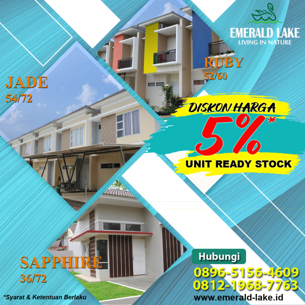 Menyambut Tahun Baru  Diskon Harga 5% untuk Unit Ready Stock