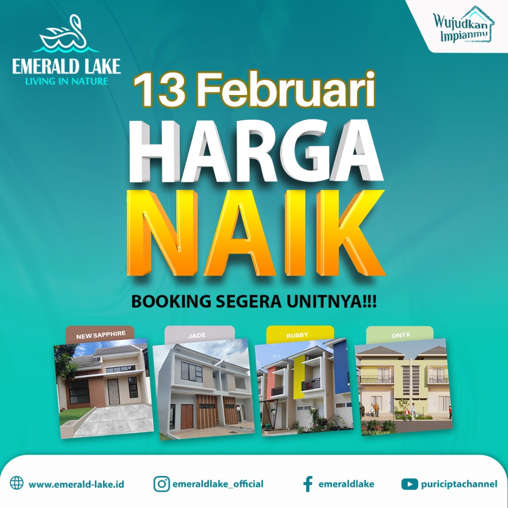 Buruan booking unitnya sebelum harga naik!