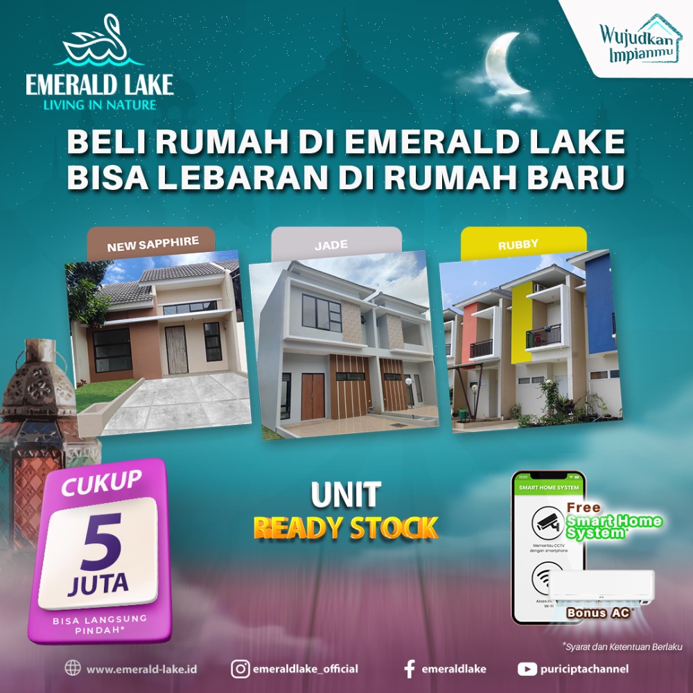 Rumah Siap Huni di Emerald Lake