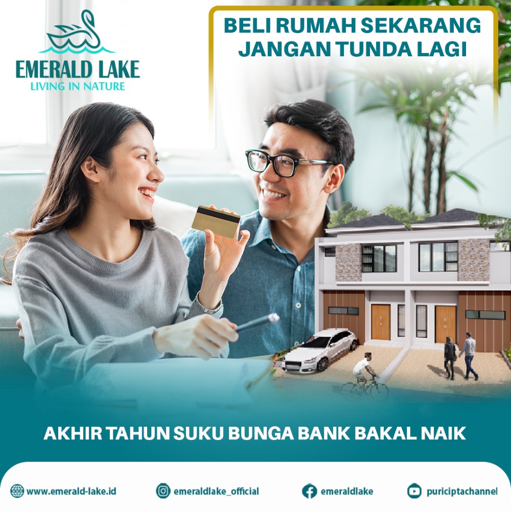 Buruan beli rumah view danau di Emerald Lake!