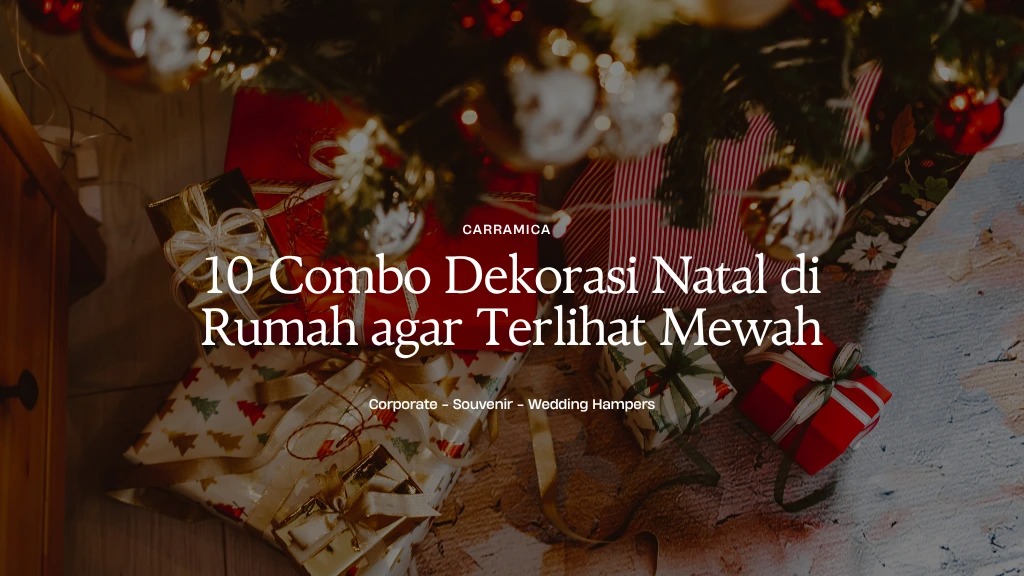combo dekorasi natal di rumah