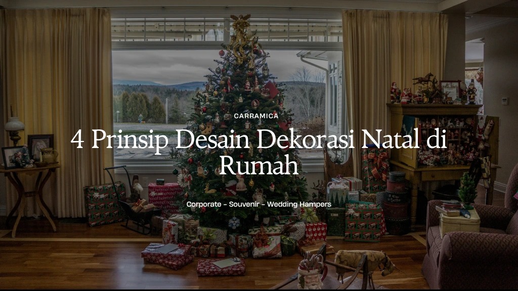 prinsip desain dekorasi natal di rumah