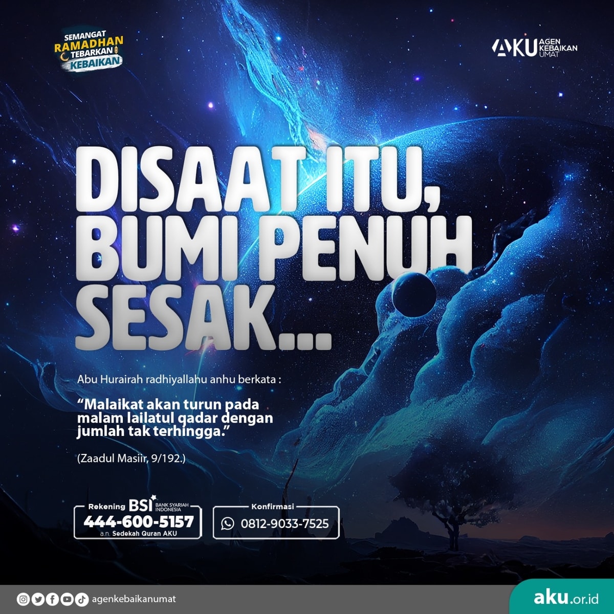 Disaat itu, bumi penuh sesak