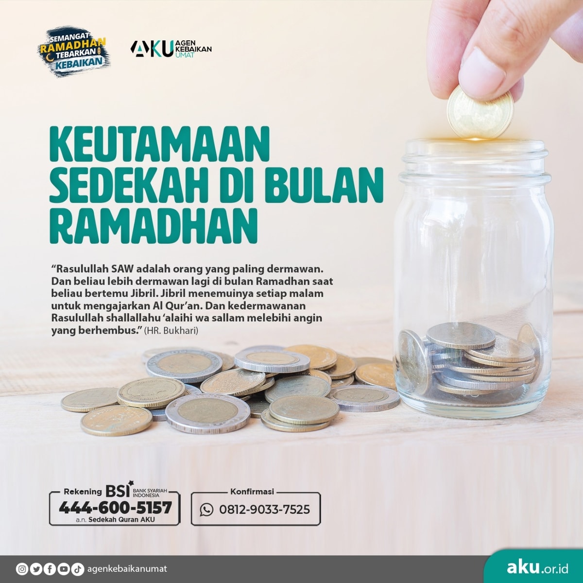 KEUTAMAAN SEDEKAH DI BULAN RAMADHAN