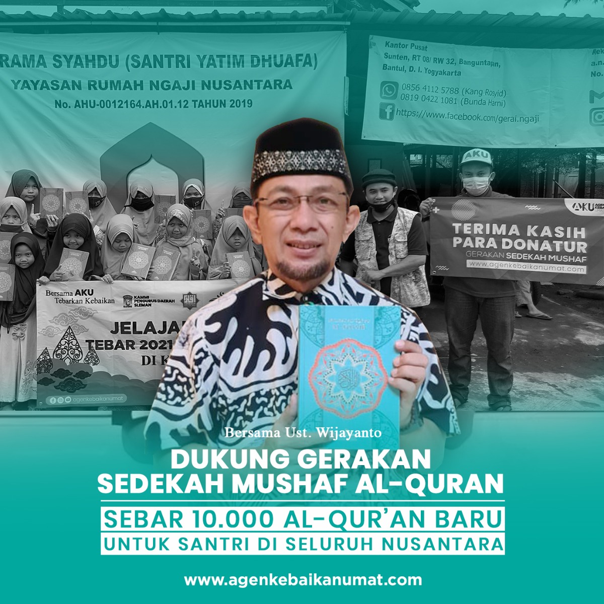 Ustadz Wijayanto Mendukung Gerakan Sedekah Qur'an AKU