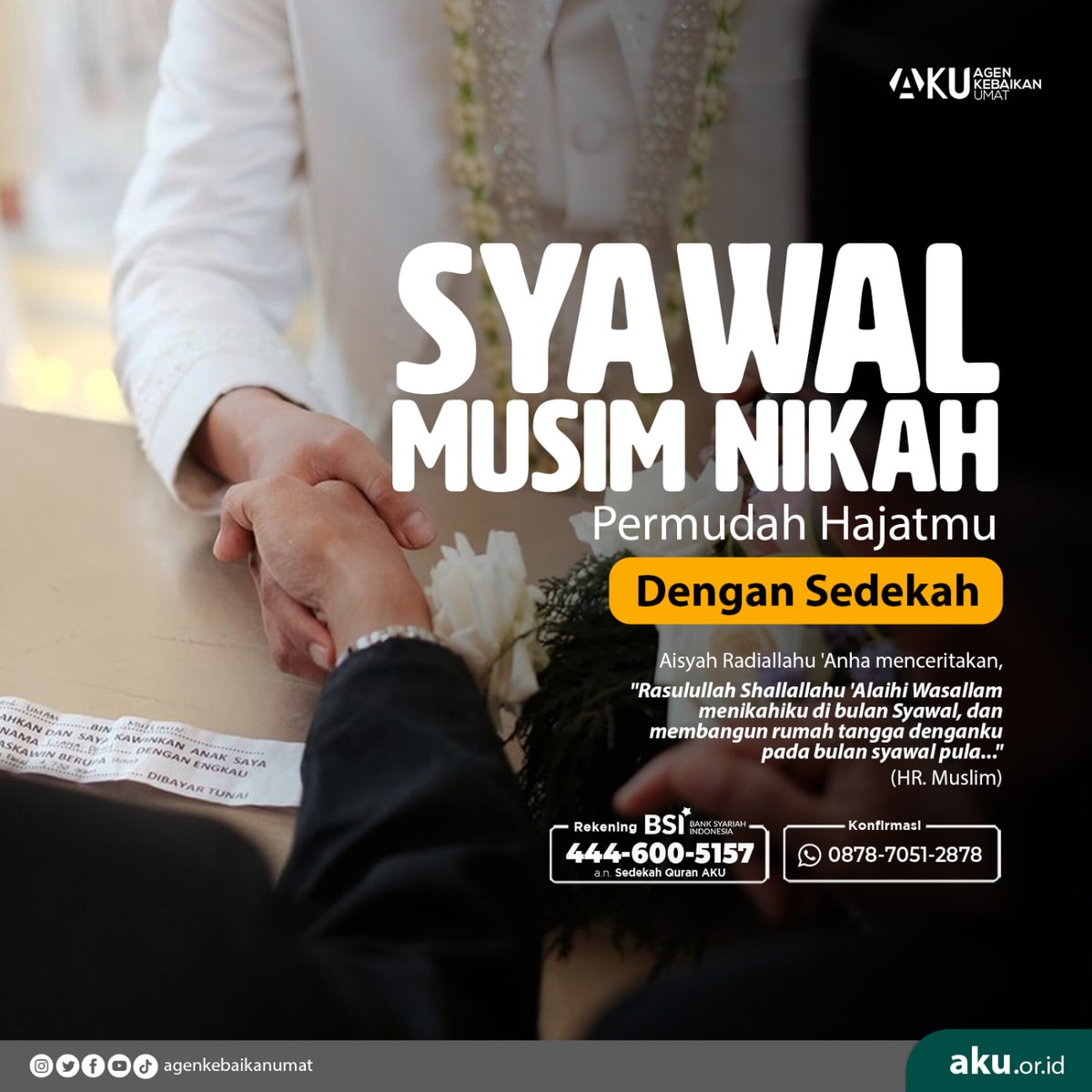 Syawal Musim Nikah Permudah Hajatmu Dengan Sedekah