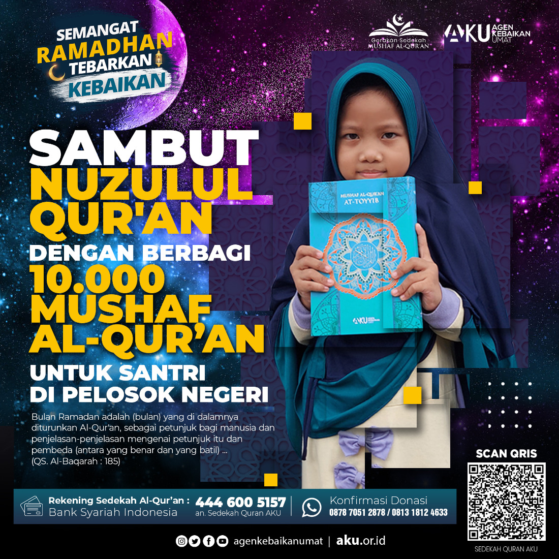 Sambut Nuzulul Quran Dengan Berbagi 10000 Quran