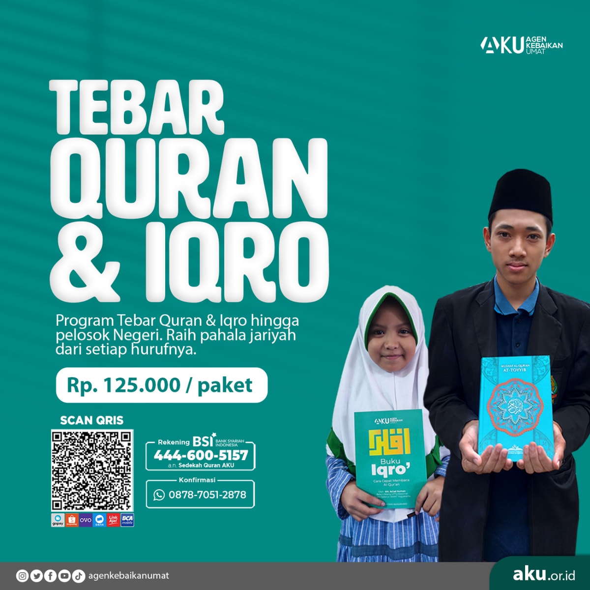 TEBAR QURAN DAN IQRO HINGGA PELOSOK NEGERI