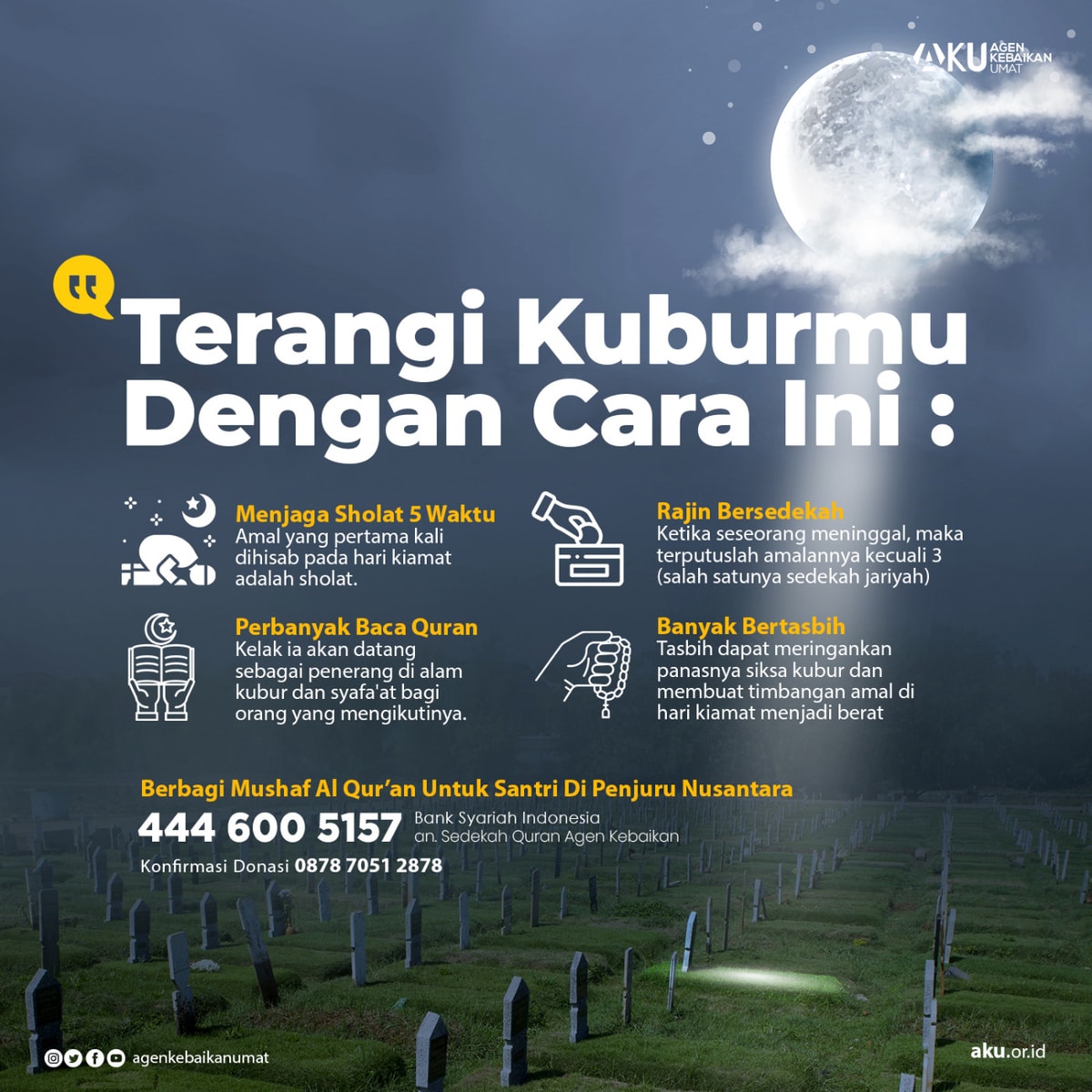 Terangi Kuburmu Dengan Cara Bersedekah