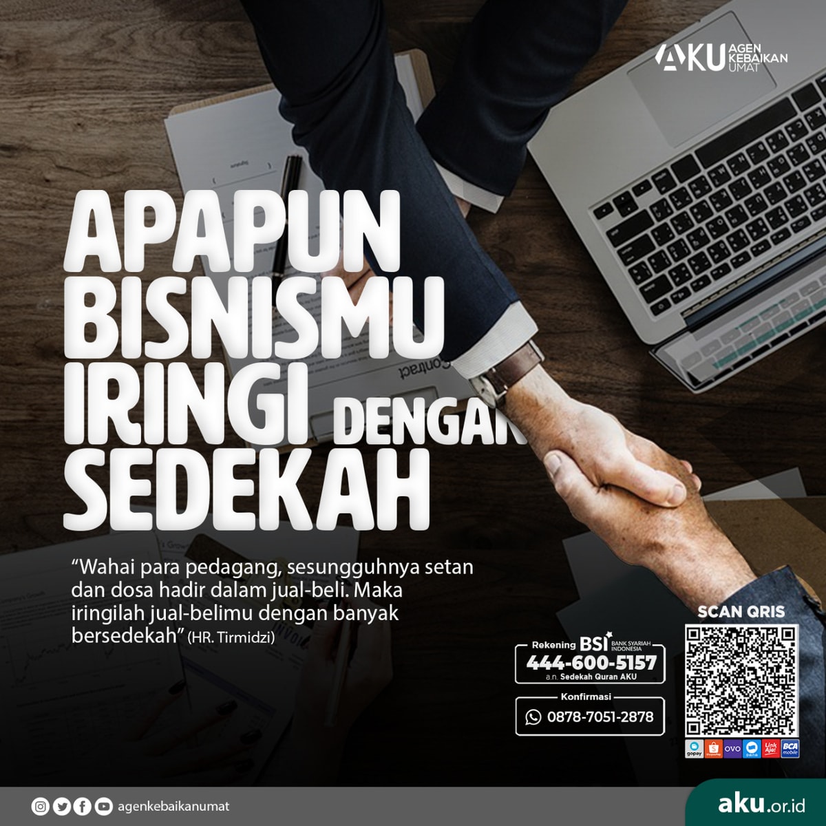 Apapun Bisnismu Iringi dengan Sedekah