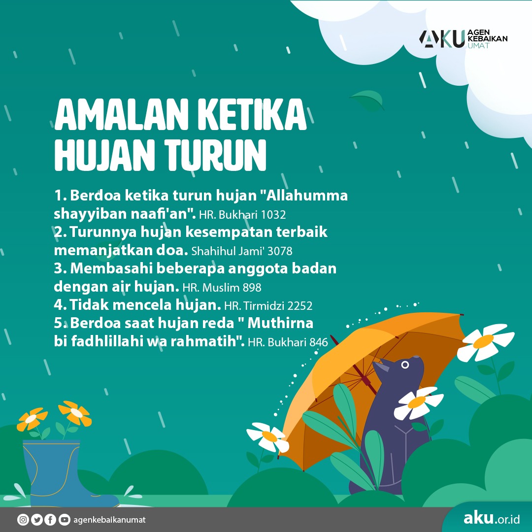 AMALAN KETIKA HUJAN TURUN