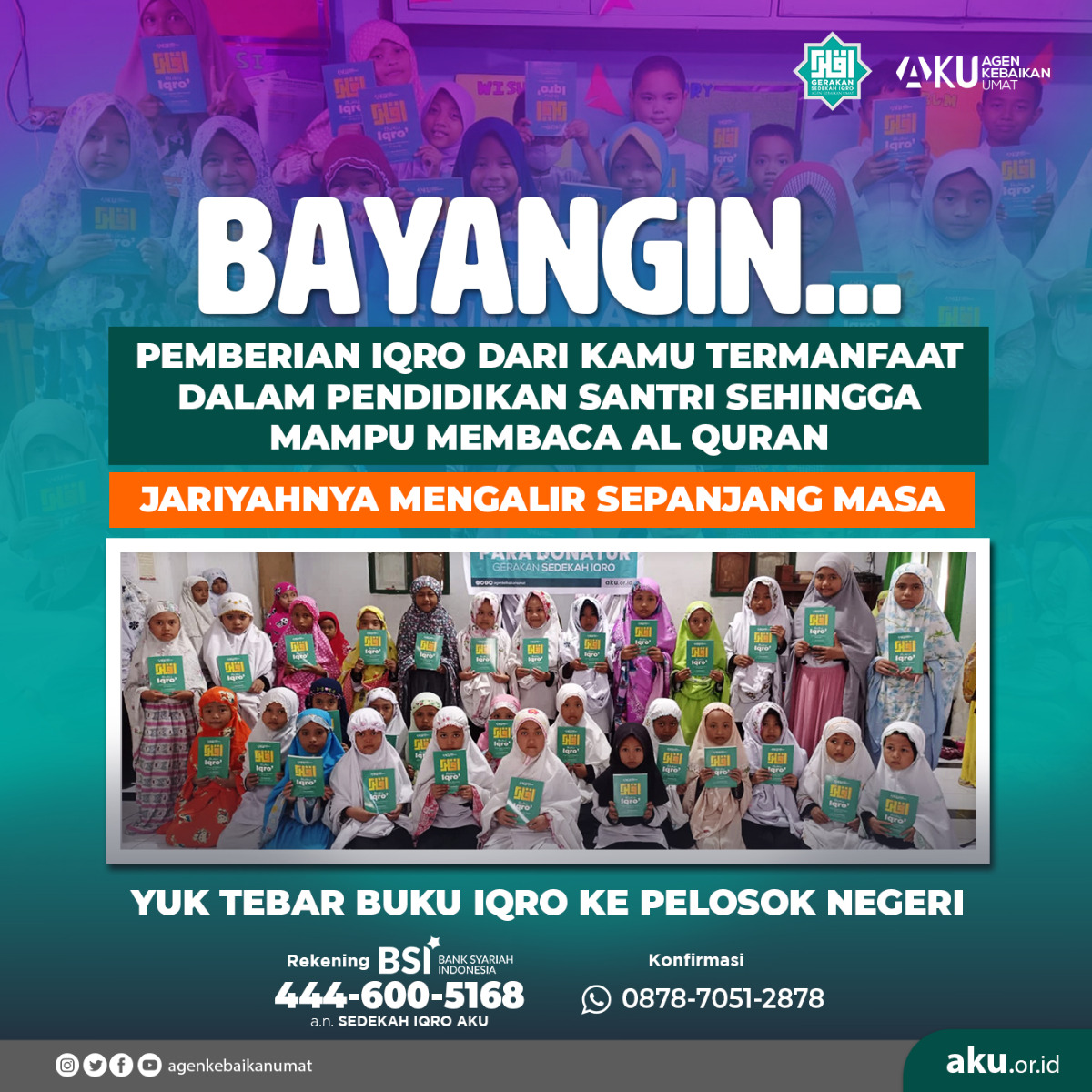 MASIH INGAT SEDEKAH IQRO YANG SAHABAT BERIKAN...?