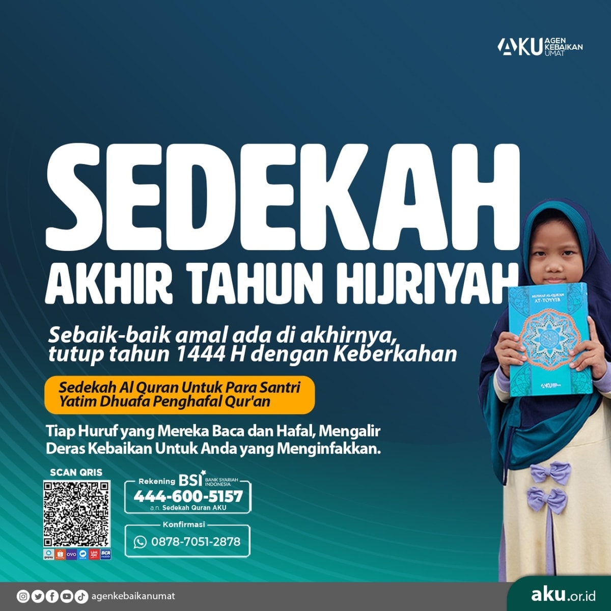 Sedekah Akhir Tahun Hijriyah, Raih Keberkahan