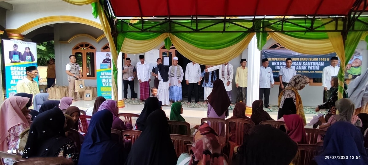 Foto Santunan Yatim Dhuafa di Kampung Kadu Hapa, Desa Babakan, Kec. Cikedal