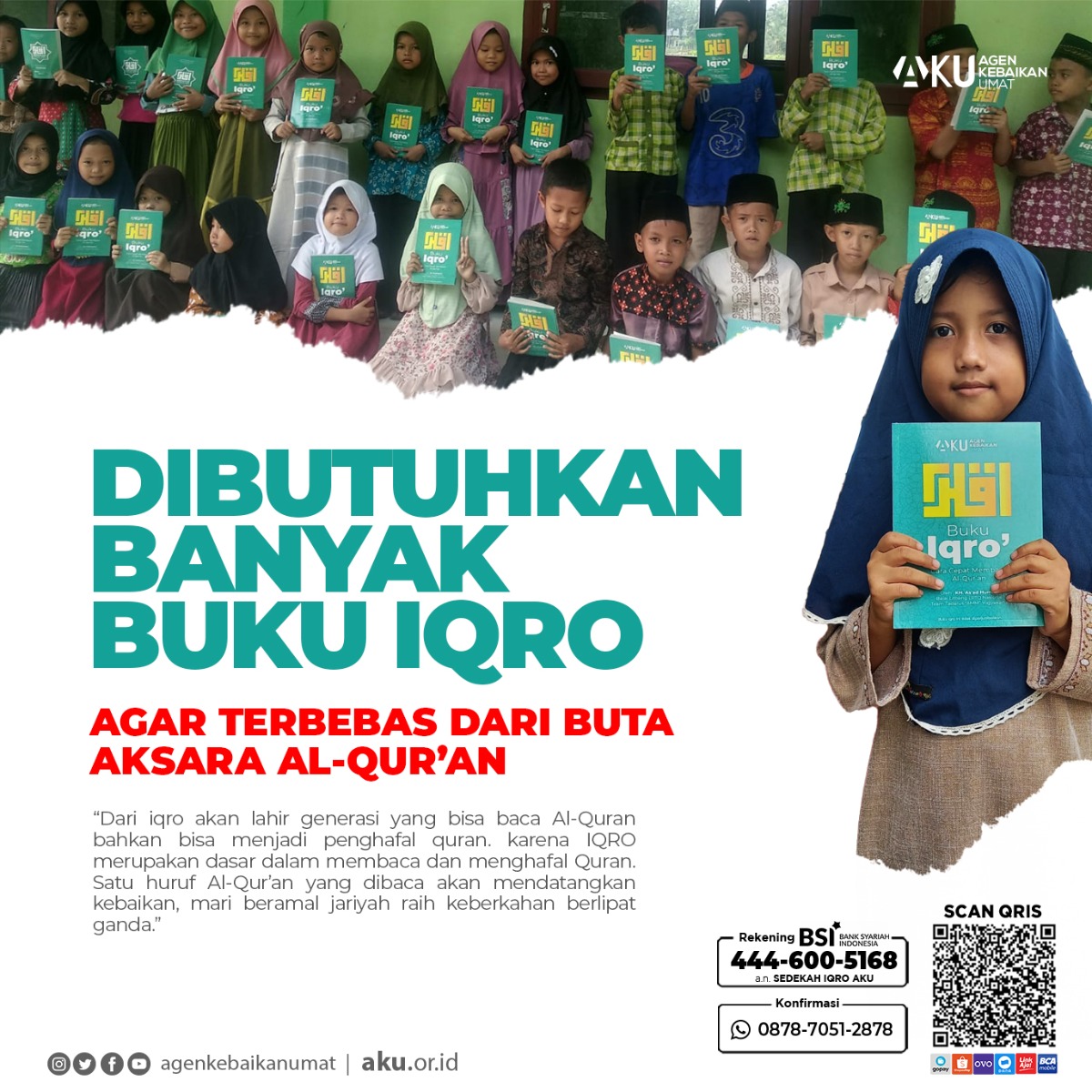 DIBUTUHKAN BANYAK BUKU IQRO