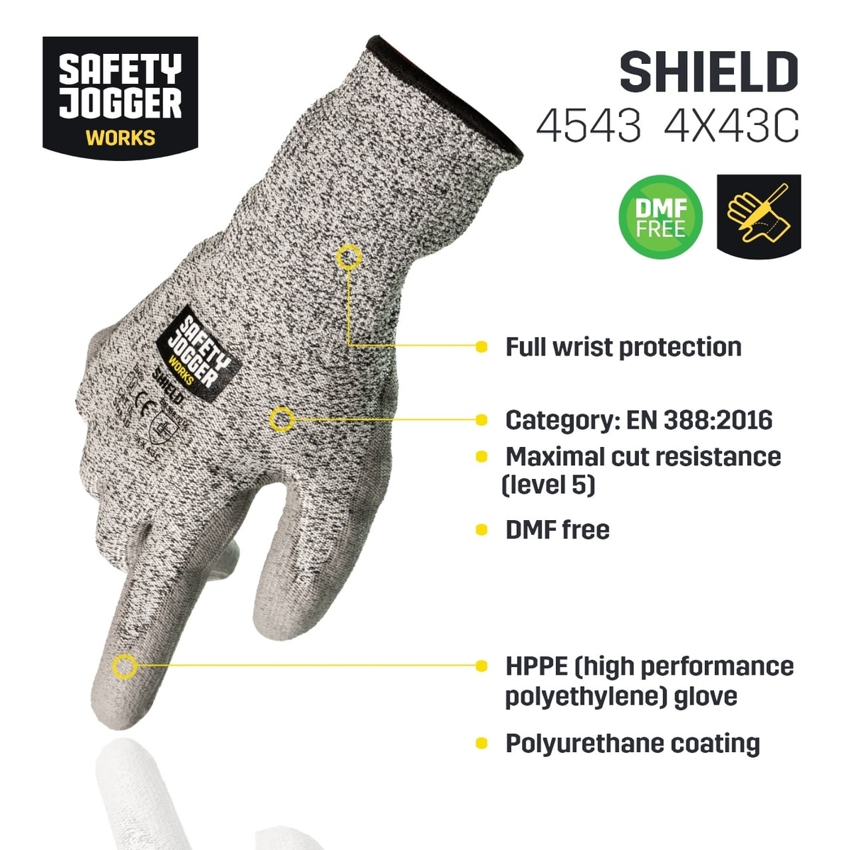 Safety Jogger Shield - Anti Cut Level 5 | bigowner®