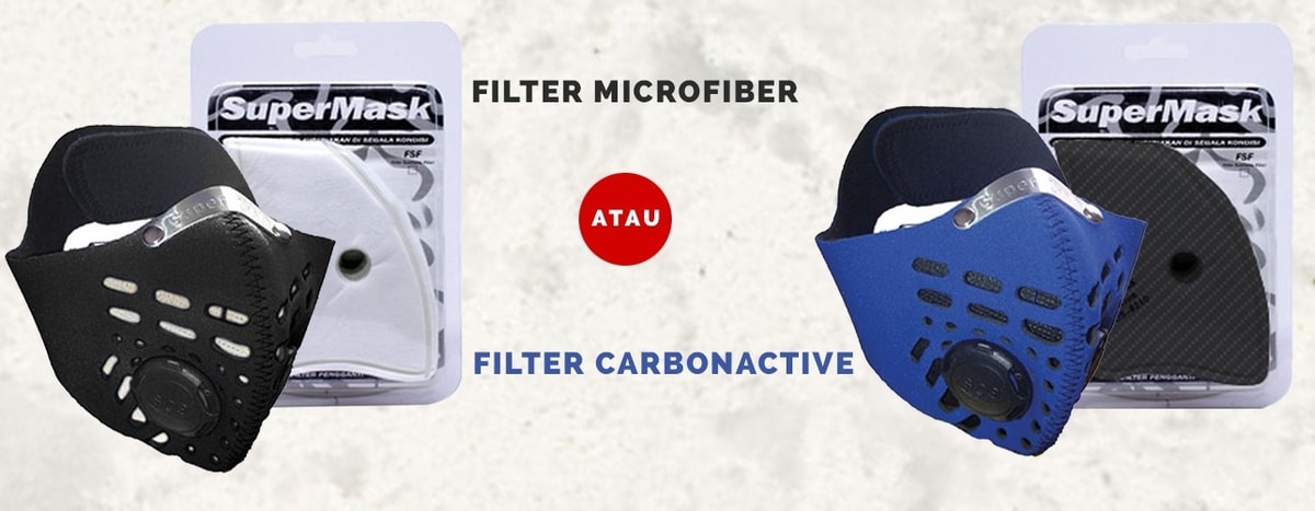 Beda Masker Filter Carbon Aktif dengan Filter  Micro Fiber