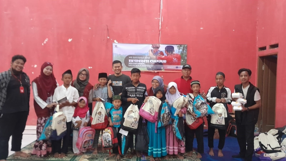 Zakat Baik Kolaborasi dengan komunitas WE CAN kembali hadirkan senyuman di Penyintas Cianjur