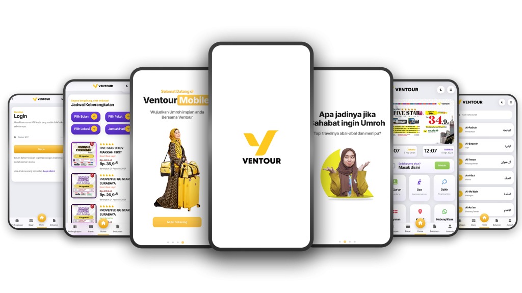 Gambar 2 : Aplikasi Ventour Mobile untuk Memudahkan para Jamaah