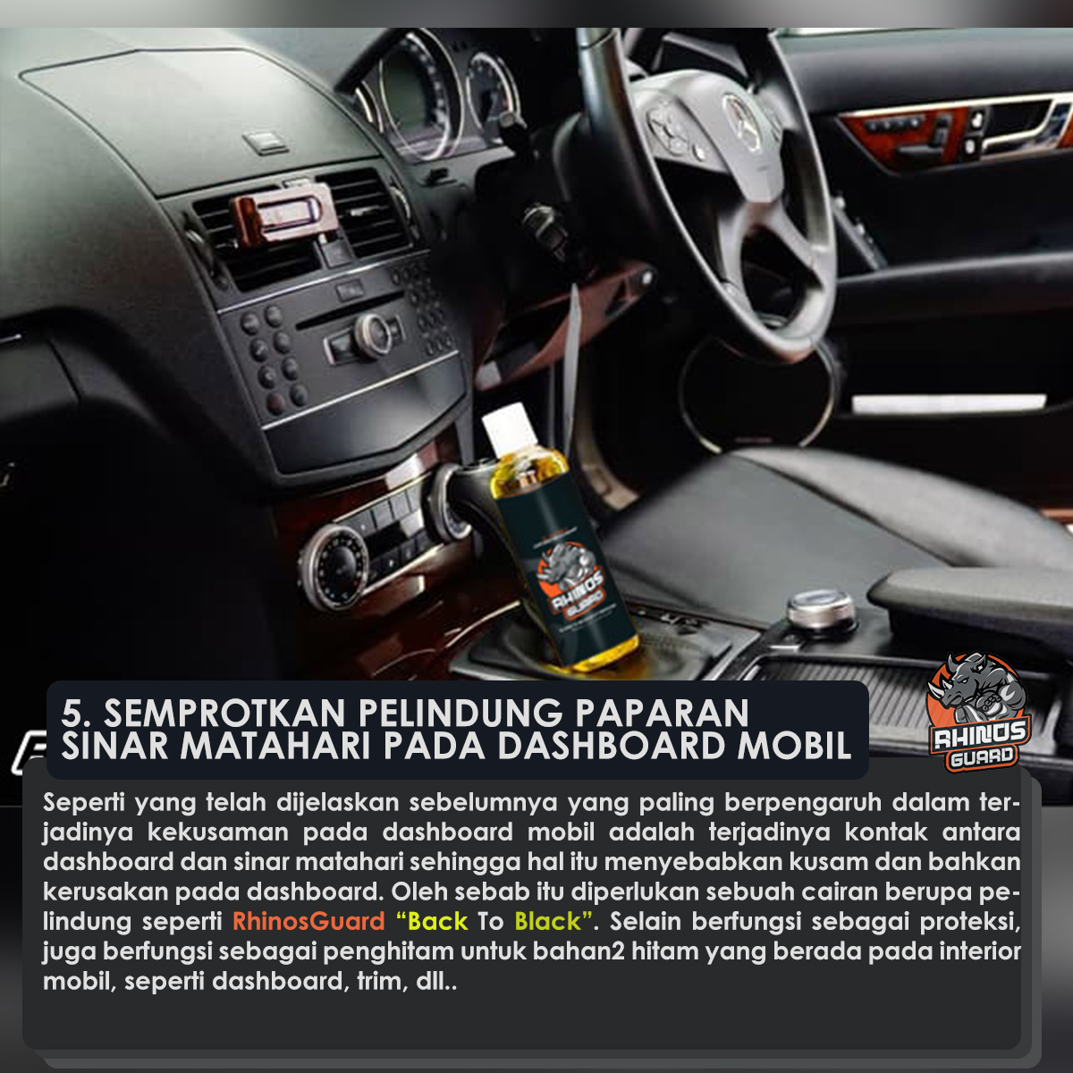 5 Cara  Membersihkan  Dashboard Mobil  yang  Kusam dan kotor