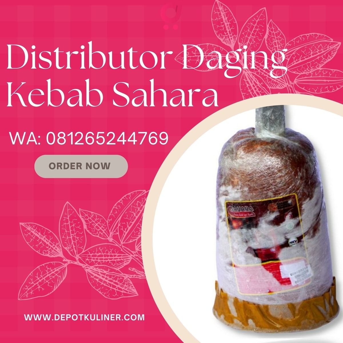 HARGA GROSIR, 0812.6524.4769 Distributor Daging Kebab Sahara