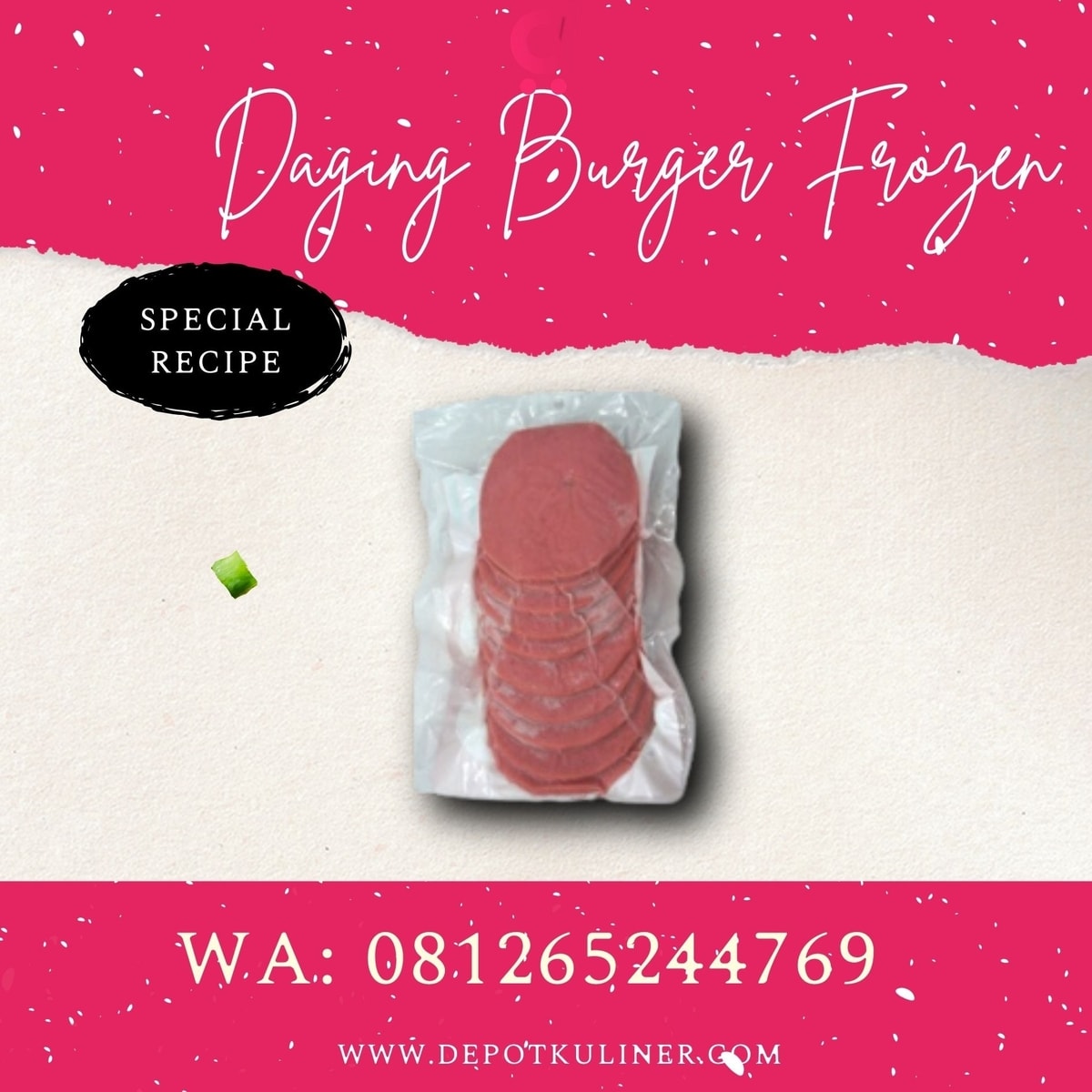 Daging Burger Frozen FAST RESPON, WA 0812-6524-4769