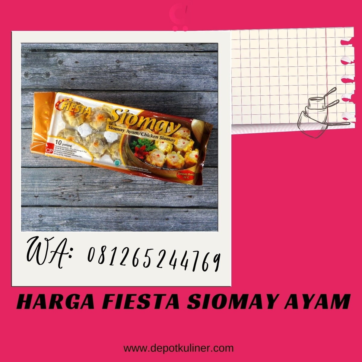 Harga Fiesta Siomay Ayam PALING LARIS, 081265244769