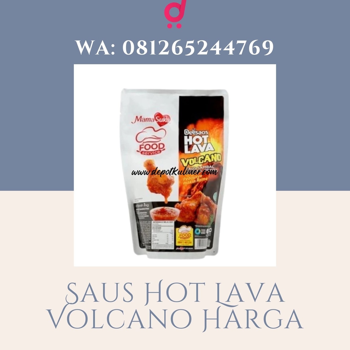 GROSIR LANGSUNG, (0812.6524.4769) Saus Hot Lava Volcano Harga