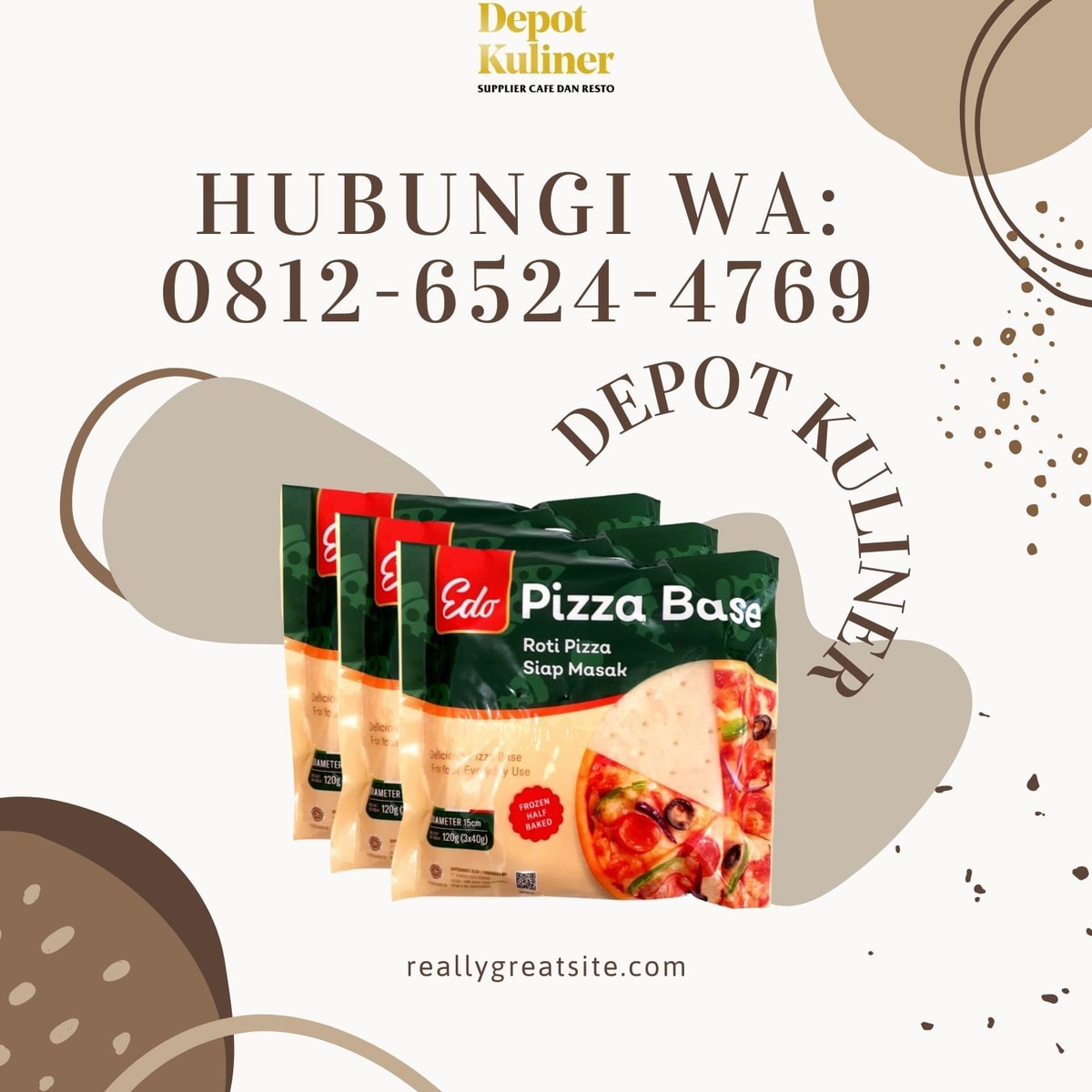 HARGA TERJANGKAU, Call 0812-6524-4769, Jual Roti Pizza Siap Pakai Kabupaten Batu Bara