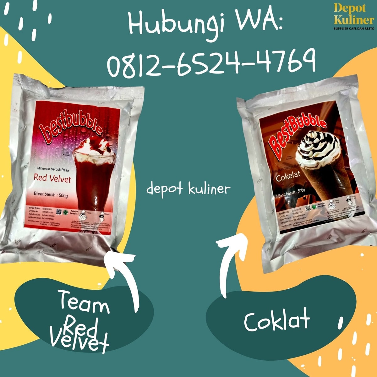 HARGA TERJANGKAU, Call 0812-6524-4769, Distributor Bubuk Minuman Medan