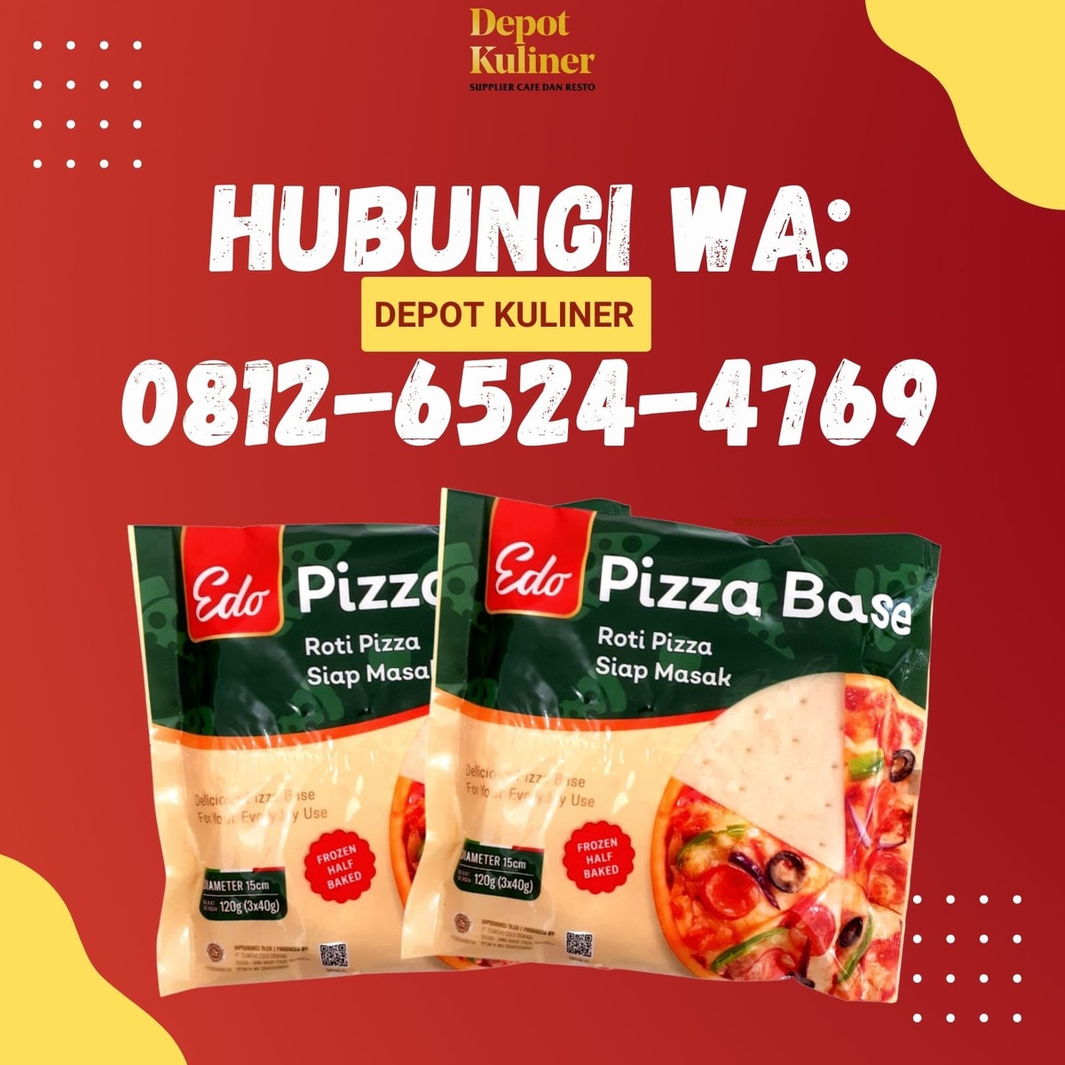 HARGA TERJANGKAU, Call 0812-6524-4769, Jual Roti Pizza Siap Pakai