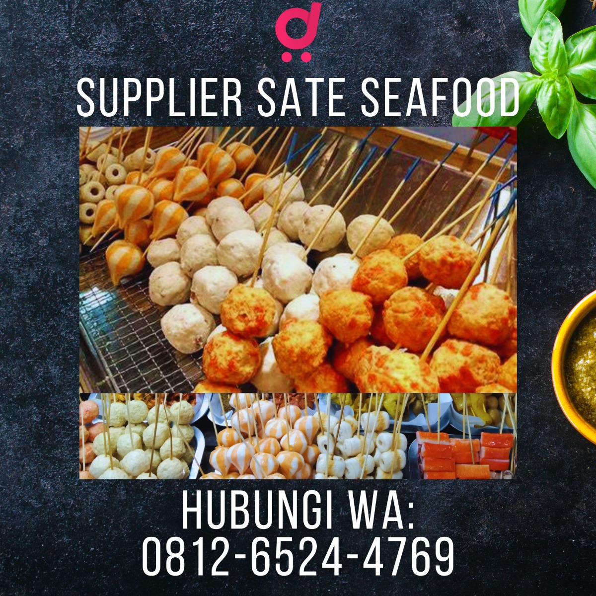 PALING LARIS, WA 0822-7427-0883, Jual Makanan Sate Seafood di Salapian, Langkat