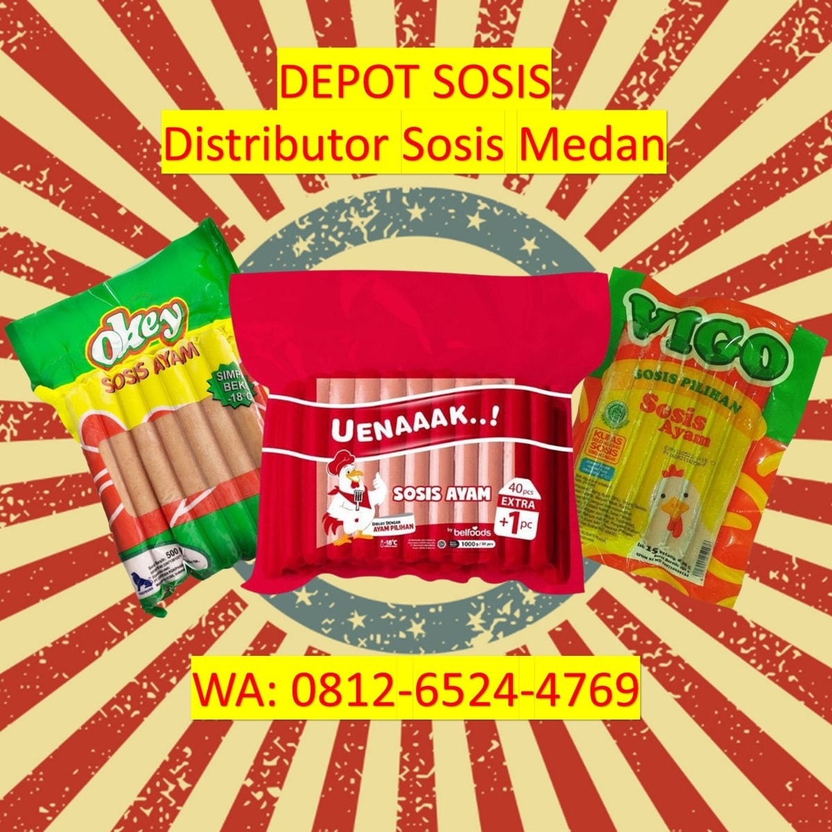 Distributor Sosis Bon Bon di Stabat, Telp: 0812 6110 2958
