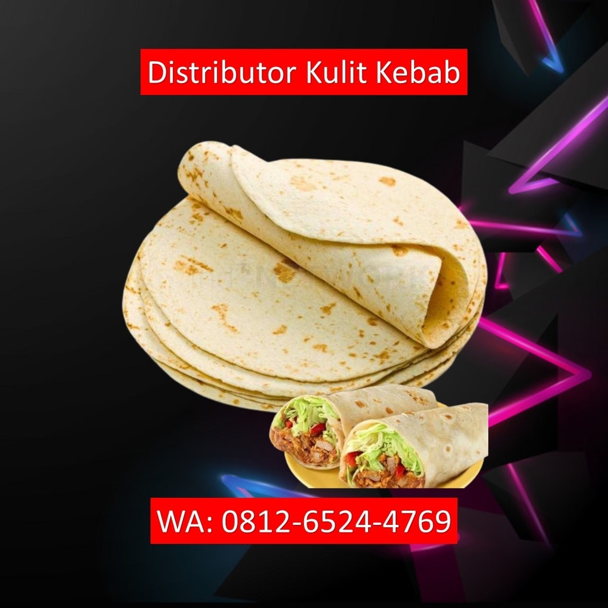 BIG PROMO, Whatsapp: 0812-6110-2958, Distributor Kulit Kebab Tortilla di Kisaran