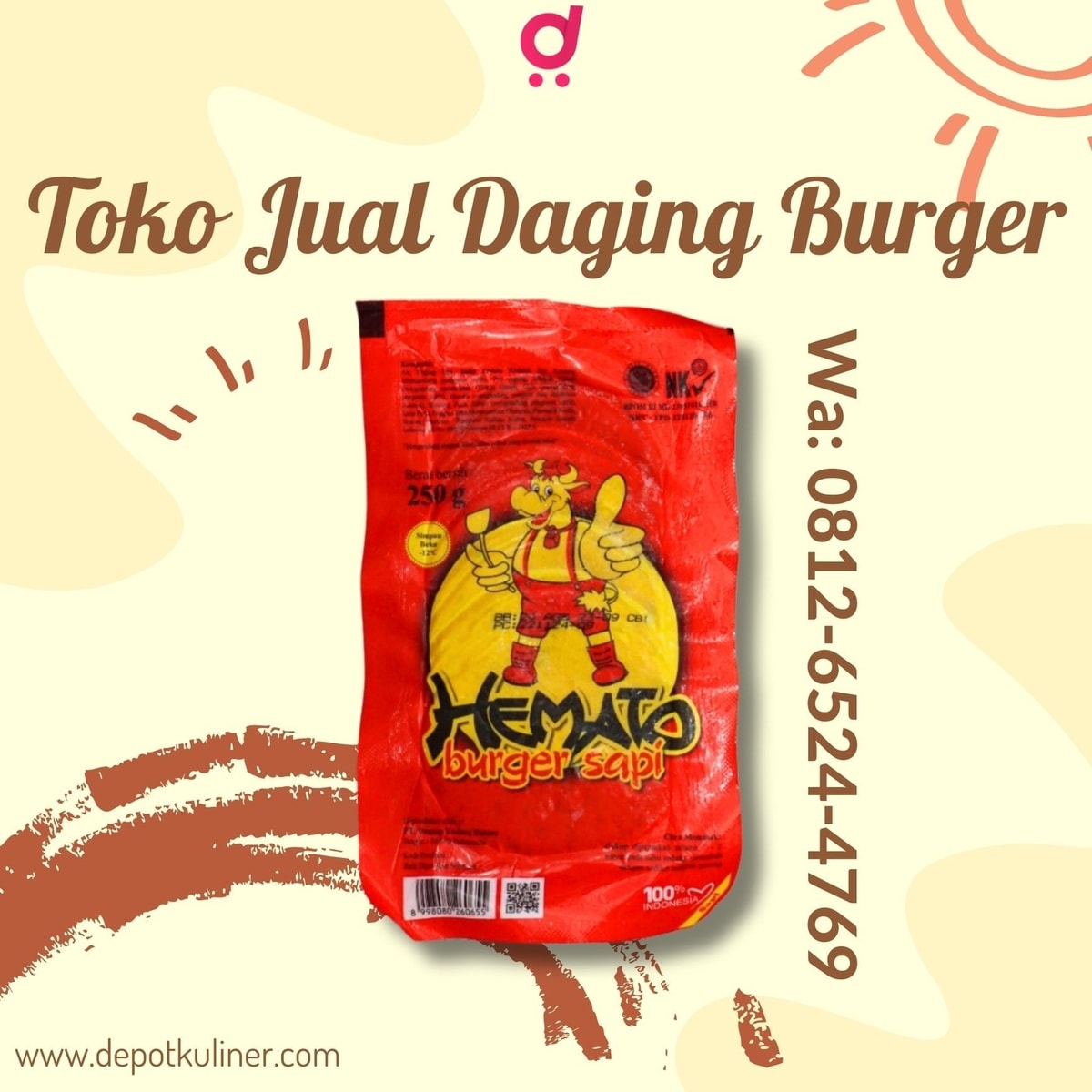 PROMO TERBESAR, Call 0812-6524-4769, Toko Jual Daging Burger