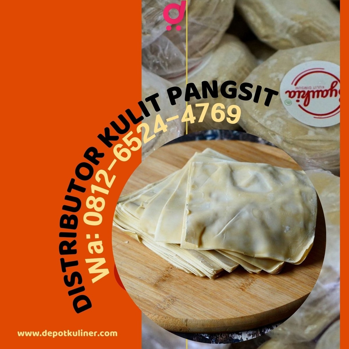 HARGA GROSIR, Call 0812-6524-4769, Distributor Kulit Pangsit