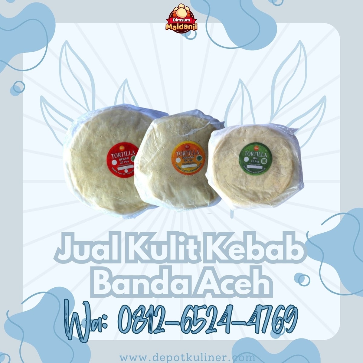 HARGA DISKON, Call 0812-6524-4769, Jual Kulit Kebab Banda Aceh