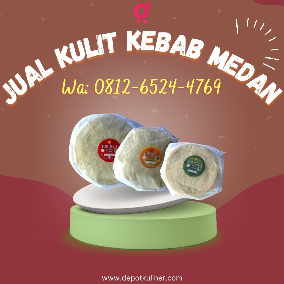 HARGA DISTRIBUTOR, Call 0812-6524-4769, Jual Kulit Kebab Medan