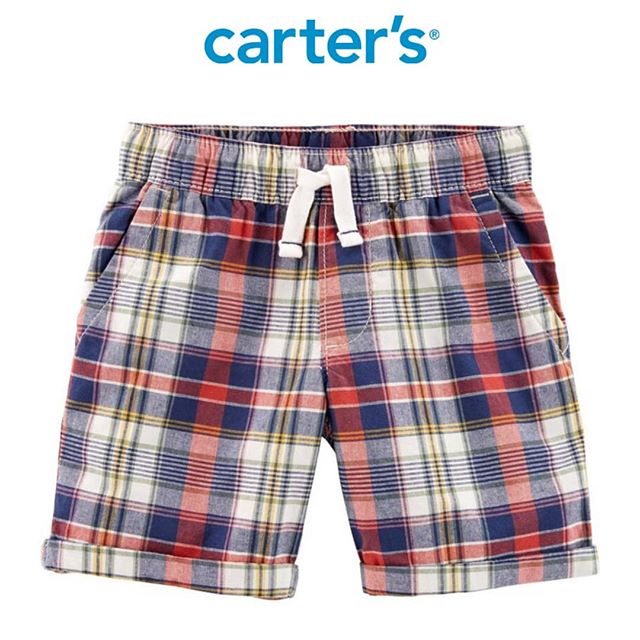  Celana  Pendek Carter s Pull On Plaid  06062