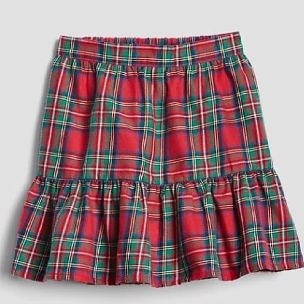 Rok Baby Gap Plaid  Ruffle Red