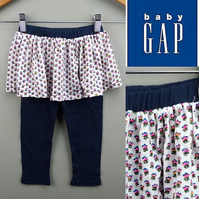 Rok Celana  Baby Gap Floral Navy 1